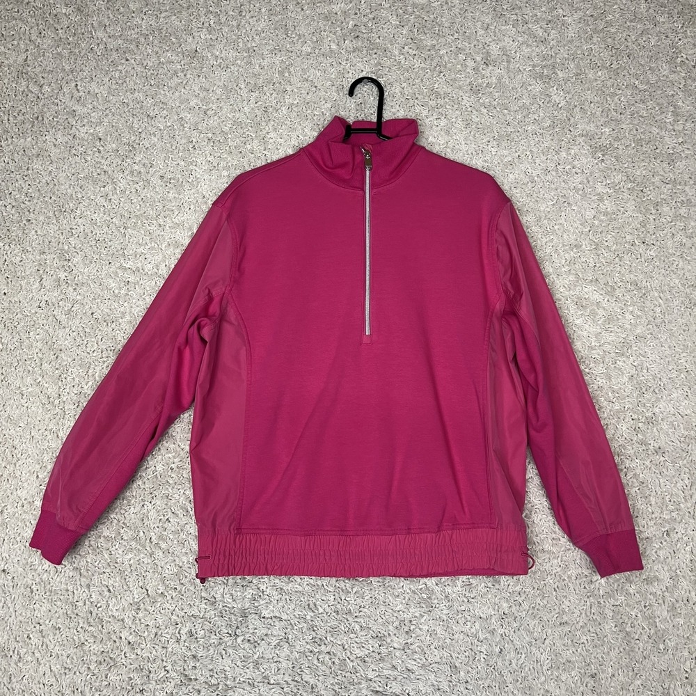 Athleta Pullover Womens XS Half Zip Jacket Drawstring Hem Gym Athleisure Running